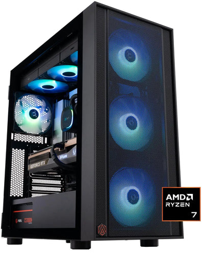 ABS Eurus Ruby Gaming PC - Windows 11 - AMD Ryzen 7 9800X3D - GeForce RTX 5080 - DLSS 4 - AI-Powered Performance - 32GB DDR5 6400MHz - 2TB M.2 NVMe SSD - High Tech CR